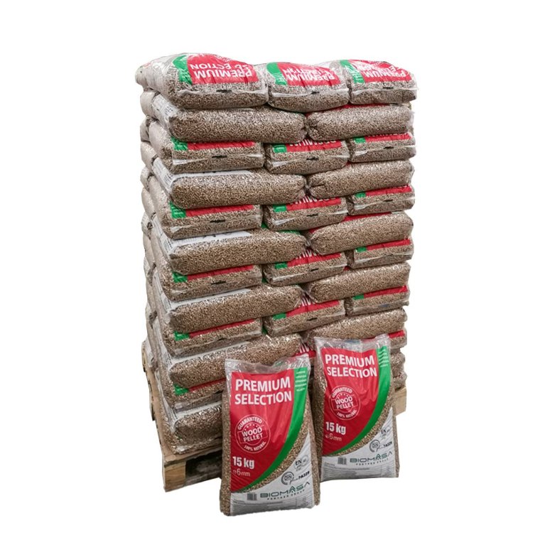 Træpiller - Biomasa premium - 6 mm